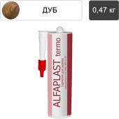Герметик для дерева Alfaplast termo (картридж 0,47 кг, цвет: дуб)